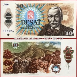 CZECHOSLOVAKIA - Tiệp Khắc 10 Korun 1986 UNC