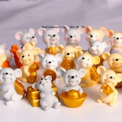 Tượng con chuột nhựa cute - SP000265