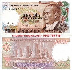 Turkey - Thổ Nhỉ Kỳ 5000 Lira 1970 UNC (tờ) - SP006131