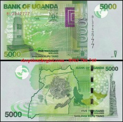 Uganda 5000 shilling 2017 UNC