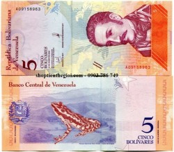 Venezuela 5 Cinco Bolivares 2018 UNC