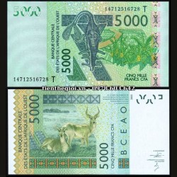 Senegal - CFA 5000 Francs 2003 UNC (K) - SP007003