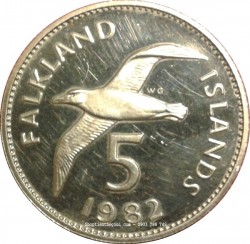 Xu Falkland 5 pounds 1992 - SP002448