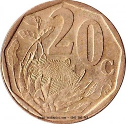 Xu South Africa - Nam Phi 20 Cent 1996-2000  -  SP002233