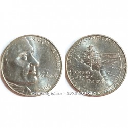 Xu USA - Mỹ 5 Cents 2005 ( Hành trình về phía Tây, Nhìn ra Đại dương) - SP007423