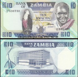 Zambia 10 Kwacha 1986 UNC