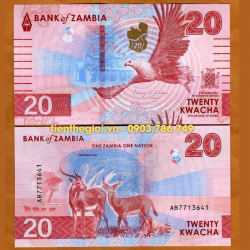 Zambia 20 Kwacha 2024 UNC - SP002109