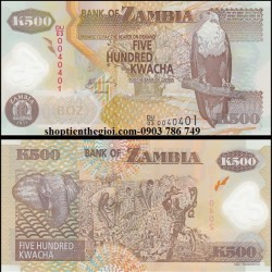 Zambia 500 Kwacha 2011 UNC Polyme