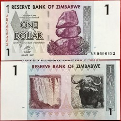 Zimbabwe 1 Dollar 2007 UNC