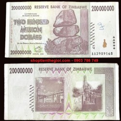 Zimbabwe 200 Triệu Dollars 2008 Cũ - SP001921